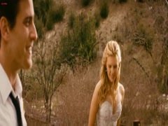 Maggie Grace cleavage , hot scene in Faster 15