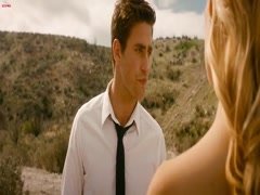 Maggie Grace cleavage , hot scene in Faster 16