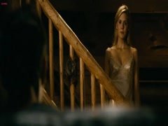 Maggie Grace cleavage , hot scene in Faster 19