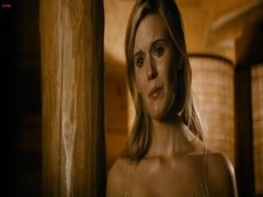 Maggie Grace cleavage , hot scene in Faster 20