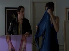 Famke Janssen cleavage , hot scene in Love And Sex 9