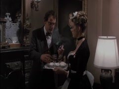 Colleen Camp cleavage, hot scene in Clue 5
