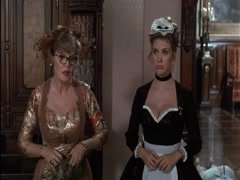 Colleen Camp cleavage, hot scene in Clue 7