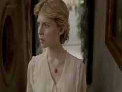 Clemence Poesy cleavage scene in Birdsong 19