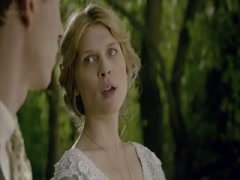 Clemence Poesy cleavage scene in Birdsong 5
