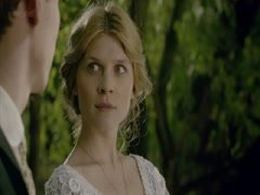 Clemence Poesy cleavage scene in Birdsong 6