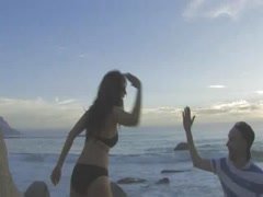 Kelly Brook bikini , hot scene in FHM Photoshoot 10