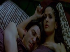 Salma Hayek bed, cleavage scene in La Gran Vida 17