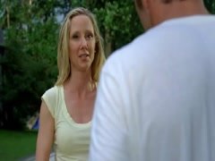 Anne Heche kissing , hot in Hung 19