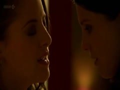 Carina Birrell lesbian , kissing scene in Lip Service 18