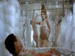 Laetitia Casta nude, boobs scene in Visage 5