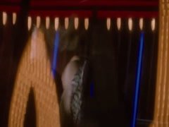 January Jones cleavage, hot scene in X-Men 3