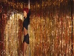 Salma Hayek nude , striping scene in Americano 2