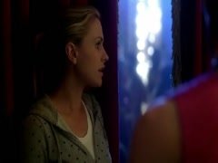 Jessica Clark cleavage , underware scene in True Blood 8