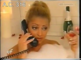 Trish Stratus backstage video in bath 3