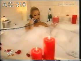 Trish Stratus backstage video in bath 6