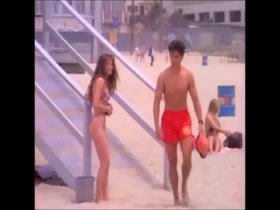 AJ Langer bikini , sexy scene in Baywatch 4
