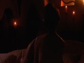 Sean Young hard nipples, sex scene in Fire Birds 17