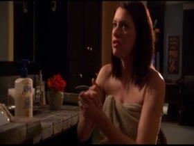 Paget Brewster hot scene in Huff s1e01 12