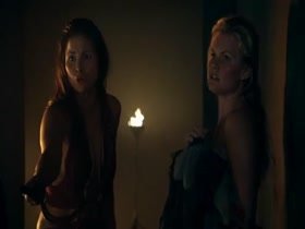 Bonnie sveen nude, sex scene in spartacus 13