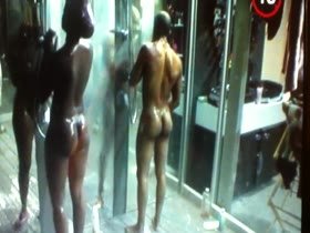 JJ from African Big brother B having a BIG shower with girl 20