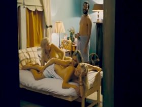 Malin Akerman nude, bed scene in Wanderlust 14