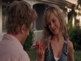 Brie Larson cleavage, hot scene in House Broken 14