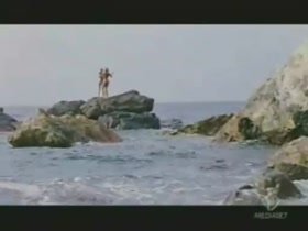 Alessia Merz nude, beach scene in Panarea 1