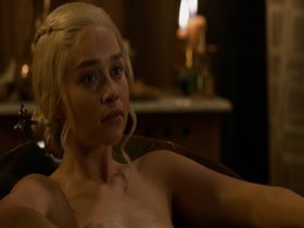 Emilia Clarke naked bath 12