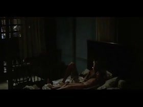 Jane March nude, bed scene in The Lover 3