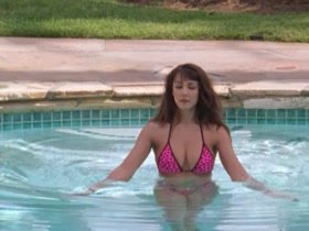 Nancy OBrien nude, pool scene in Web Of Seduction 1