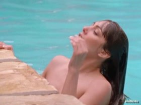 Nancy OBrien nude, pool scene in Web Of Seduction