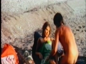 Ornella Mutiin beach , nude scene in Il Sole Nella Pelle 7