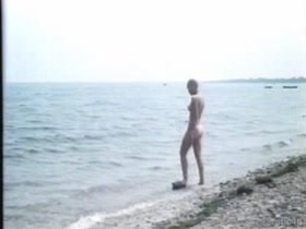Ornella Muti nude , beach scene in La Ragazza Di Trieste 11