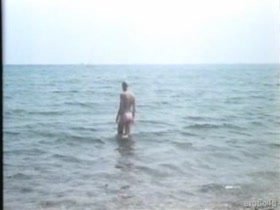 Ornella Muti nude , beach scene in La Ragazza Di Trieste