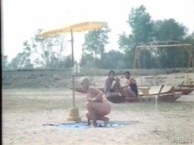 Ornella Muti nude , beach scene in La Ragazza Di Trieste 3