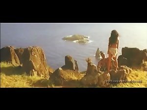 Sandrine Holt Costume , boobs scene in Rapa Nui (1994) 14