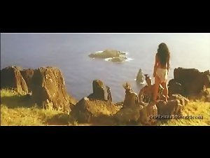 Sandrine Holt Costume , boobs scene in Rapa Nui (1994) 15