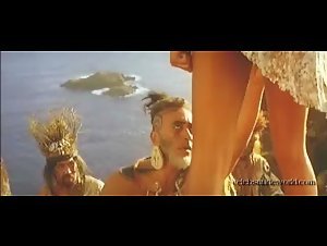 Sandrine Holt Costume , boobs scene in Rapa Nui (1994) 18