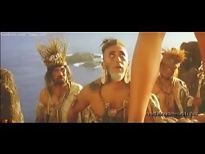 Sandrine Holt Costume , boobs scene in Rapa Nui (1994) 9