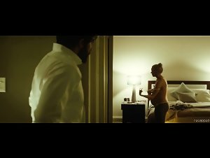 Sarah Gadon nude, side boobs scene in Enemy (2013) 2