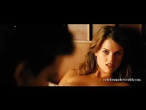 Alice Eve Explicit , boobs In Crossing Over (2009) 13