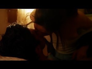Emmy Rossum ontop , boobs scene in Shameless (2011) 13