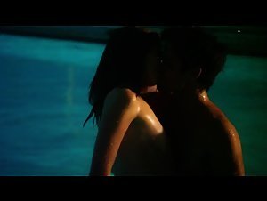 Emmy Rossum pool , nude scene in Shameless (2011) 15
