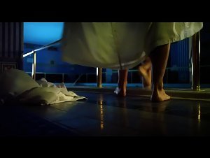 Emmy Rossum pool , nude scene in Shameless (2011) 2