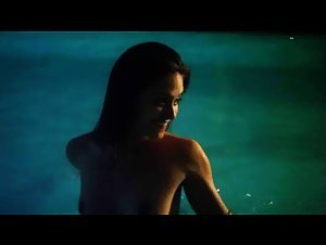 Emmy Rossum pool , nude scene in Shameless (2011) 8