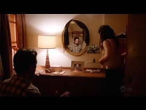 Emmy Rossum bra, boobs scene in Shameless (2011) 1