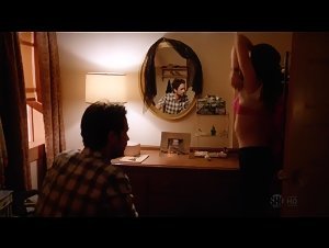 Emmy Rossum bra, boobs scene in Shameless (2011) 2