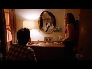 Emmy Rossum bra, boobs scene in Shameless (2011) 4