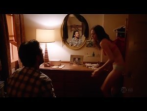 Emmy Rossum bra, boobs scene in Shameless (2011) 8